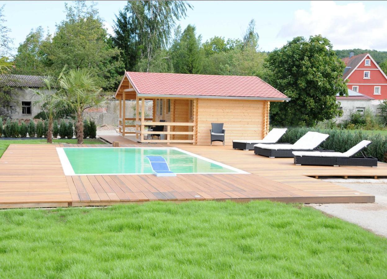Caseti 5_ Ferienwohnungen _ Rothen Oberdachstetten ภายนอก รูปภาพ